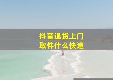 抖音退货上门取件什么快递