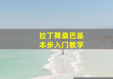 拉丁舞桑巴基本步入门教学