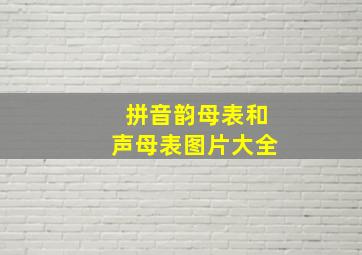 拼音韵母表和声母表图片大全