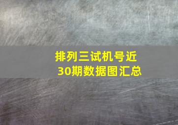 排列三试机号近30期数据图汇总