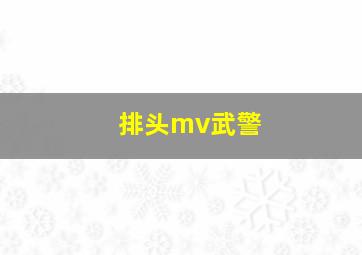 排头mv武警