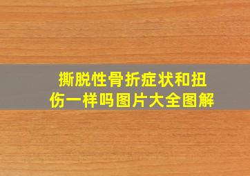 撕脱性骨折症状和扭伤一样吗图片大全图解