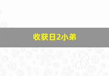 收获日2小弟