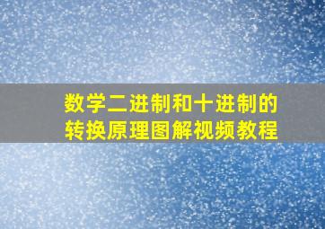 数学二进制和十进制的转换原理图解视频教程