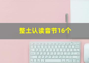 整土认读音节16个