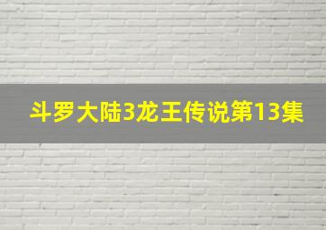 斗罗大陆3龙王传说第13集