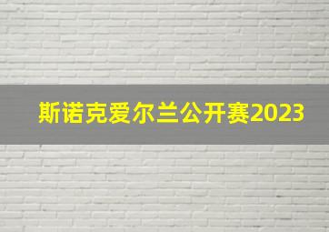 斯诺克爱尔兰公开赛2023