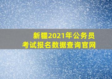 新疆2021年公务员考试报名数据查询官网