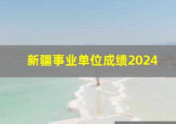 新疆事业单位成绩2024