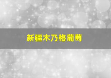 新疆木乃格葡萄