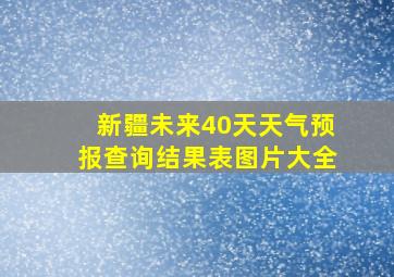 新疆未来40天天气预报查询结果表图片大全