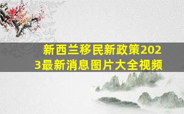 新西兰移民新政策2023最新消息图片大全视频