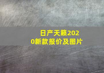 日产天籁2020新款报价及图片