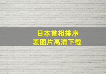 日本首相排序表图片高清下载