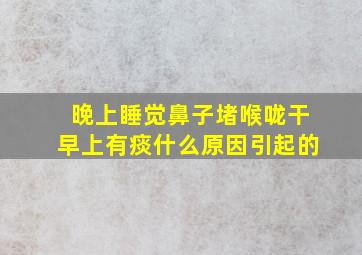 晚上睡觉鼻子堵喉咙干早上有痰什么原因引起的