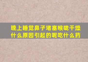 晚上睡觉鼻子堵塞喉咙干燥什么原因引起的呢吃什么药