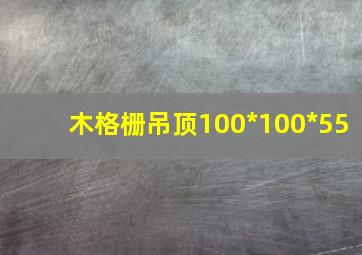 木格栅吊顶100*100*55