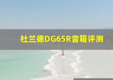 杜兰德DG65R音箱评测