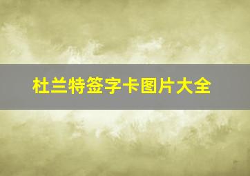 杜兰特签字卡图片大全