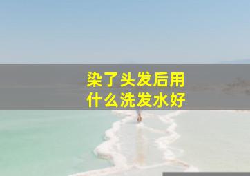 染了头发后用什么洗发水好