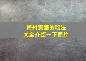 梅州黄酒的吃法大全介绍一下图片