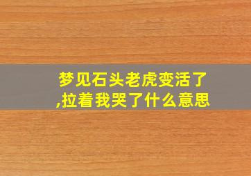 梦见石头老虎变活了,拉着我哭了什么意思