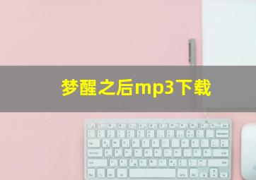 梦醒之后mp3下载