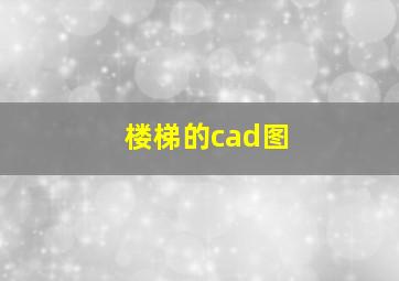 楼梯的cad图