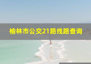 榆林市公交21路线路查询