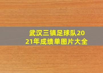 武汉三镇足球队2021年成绩单图片大全