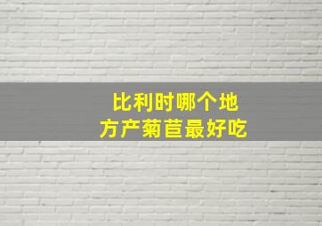 比利时哪个地方产菊苣最好吃