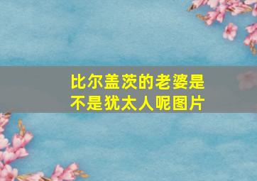 比尔盖茨的老婆是不是犹太人呢图片