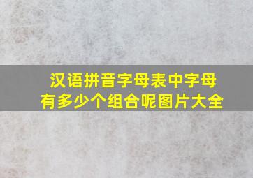 汉语拼音字母表中字母有多少个组合呢图片大全