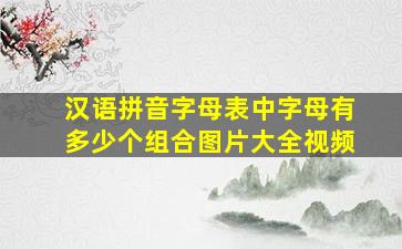 汉语拼音字母表中字母有多少个组合图片大全视频