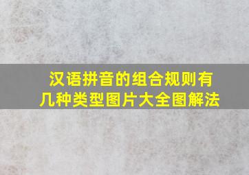 汉语拼音的组合规则有几种类型图片大全图解法