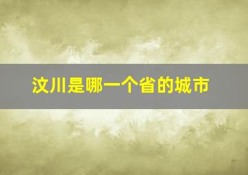 汶川是哪一个省的城市