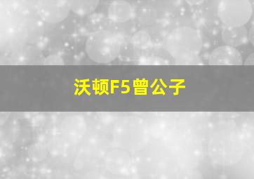 沃顿F5曾公子