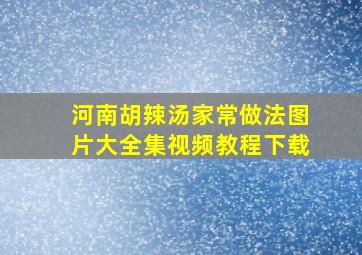 河南胡辣汤家常做法图片大全集视频教程下载