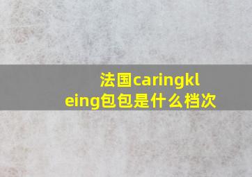 法国caringkleing包包是什么档次