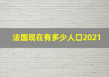 法国现在有多少人口2021