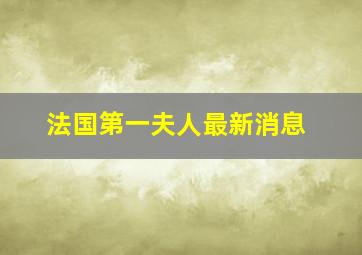 法国第一夫人最新消息