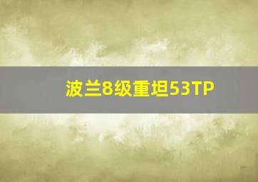 波兰8级重坦53TP