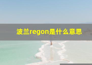 波兰regon是什么意思