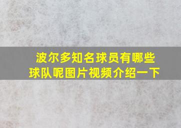 波尔多知名球员有哪些球队呢图片视频介绍一下