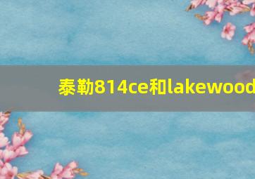 泰勒814ce和lakewood