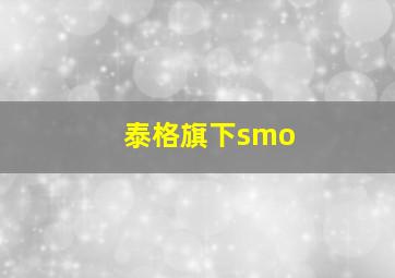 泰格旗下smo