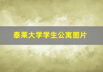 泰莱大学学生公寓图片