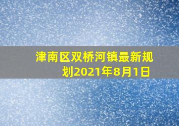 津南区双桥河镇最新规划2021年8月1日