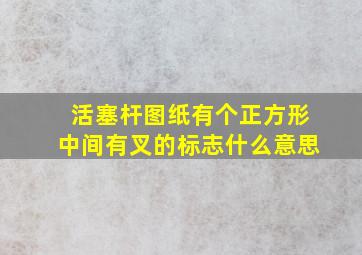 活塞杆图纸有个正方形中间有叉的标志什么意思