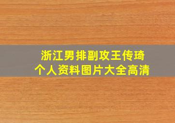 浙江男排副攻王传琦个人资料图片大全高清